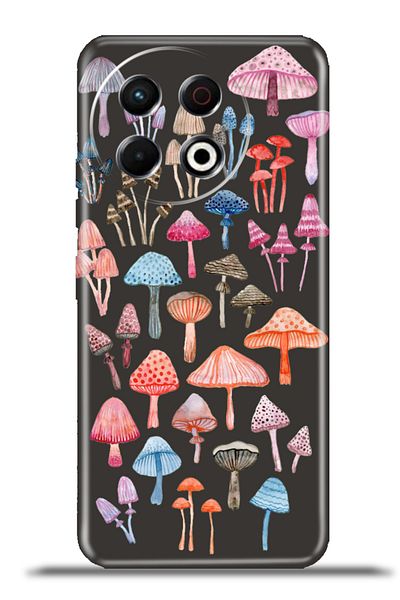 TECNO Spark 30 Pro Compatible Case Flexible Silicone Camera Protection 4K Patterned - Mushroomparty
