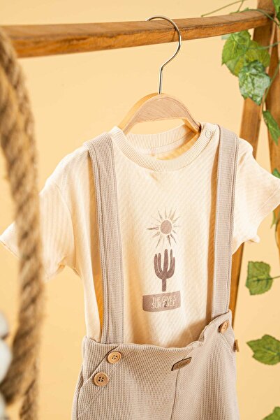 bombe مجموعة كريم للأطفال البنات والأولاد مكونة من قطعتين من القطن الطبيعي من...