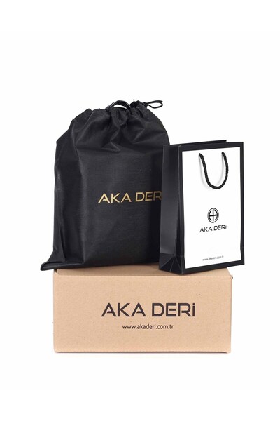 Aka Deri Floter Tea - Leather Portfolio Bag 348