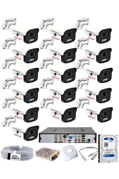 maxcam 16 Kameralı Sesli 5mp - Gece Renkli Araç Ve Yüz Tanımalı Kamera Sistem...