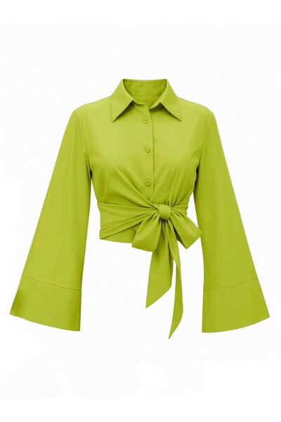 HİJABAYA Ισπανικό πουκάμισο με μανικετόκουμπα με πλαϊνή δέση