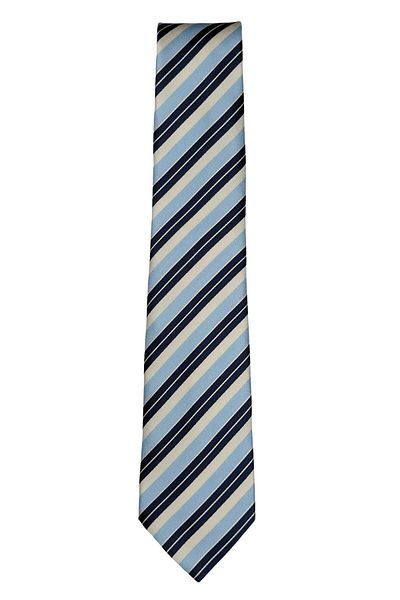 1001 Kravat Blue Striped Classic Tie
