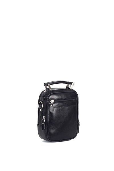 Aka Plain Black - Leather Portfolio Bag 342