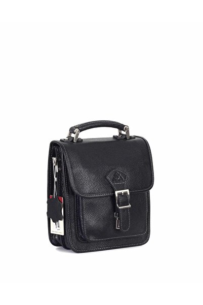 Aka Deri Leather Black Hand and Shoulder Bag 204 2