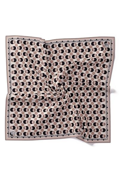 Levidor Μπεζ μεταξωτό μαντίλι Levidor Twill 37