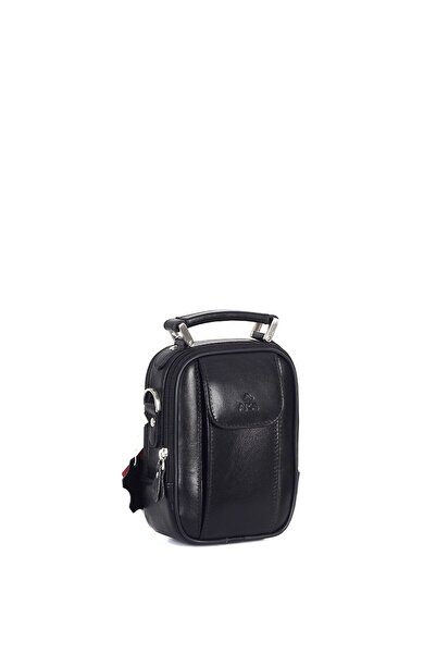 Aka Plain Black - Leather Portfolio Bag 342