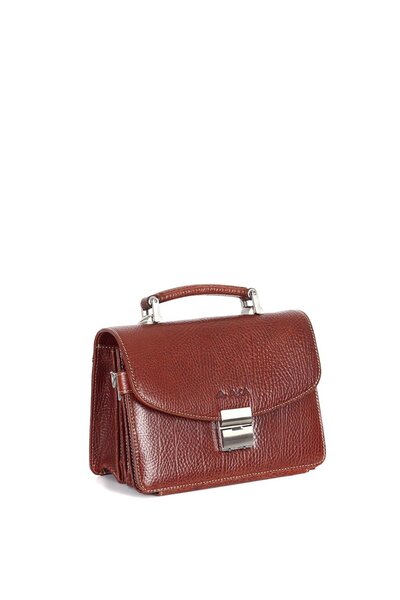 Aka Deri Leather Tan Portfolio Bag 132 63