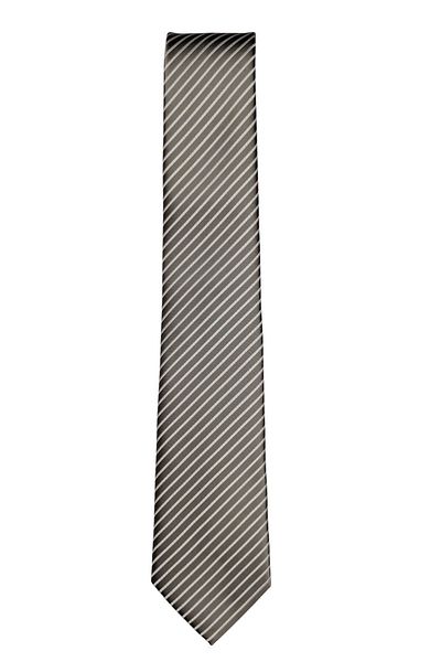 1001 Kravat 7 cm Wide Beige Striped Thin Tie