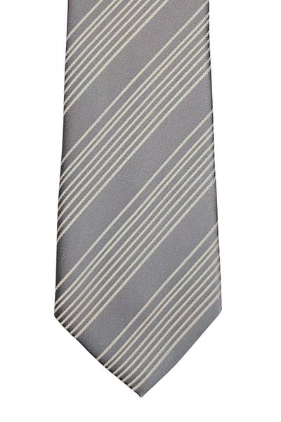 1001 Kravat White Striped Tie