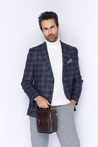 Aka Leather Brown Colored Hand and Shoulder Bag - 305 4 Model