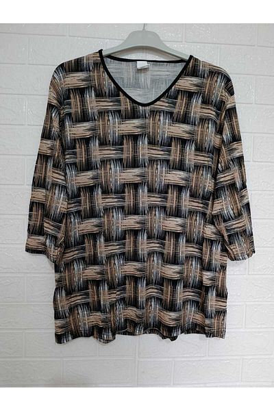 anne moda ankara Full Summer Capri Sleeve 95% Viscose Anti-Sweat Blouse