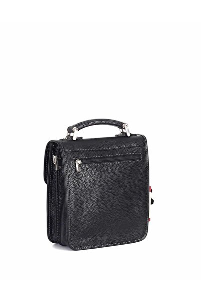 Aka Deri Leather Black Hand and Shoulder Bag 204 2