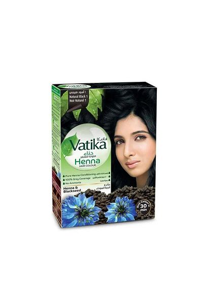 Vatika Henna Hair Colours Natural Black 1 (701753) --- Vatika Henna Hair Colour Natural Black No. 1