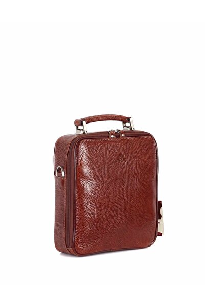 Aka Deri Shiny Tan - Leather Portfolio Bag 375
