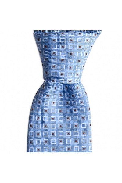 1001 Kravat Light Blue Patterned 8 cm Wide Tie