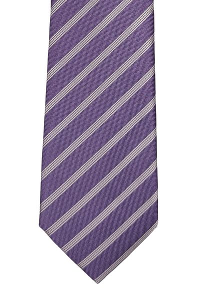 1001 Kravat Purple Striped Stylish Tie