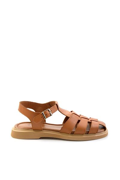 Bambi Taba Leather Women's Sandals K 05359032303
