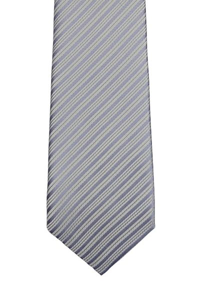 1001 Kravat 7 cm Wide Lilac Striped Thin Tie