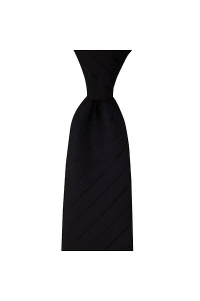 1001 Kravat Black Striped 8 cm Wide Tie