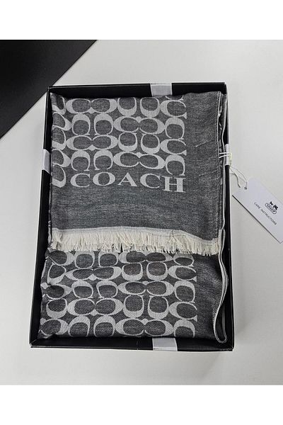 Webinay Home C Pattern Cotton Silk Wool Shawl 4 Seasons Double-Sided
