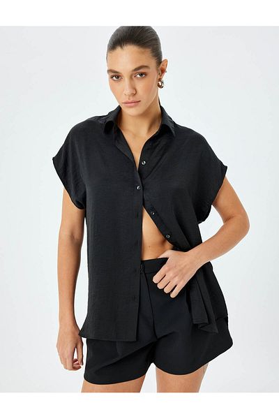 Koton Classic Collar Buttoned Sleeveless Shirt