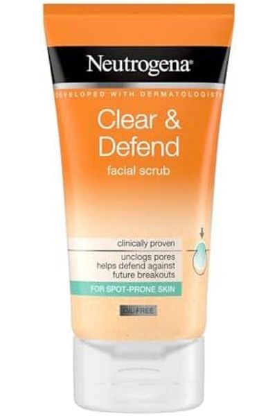 Neutrogena Clear and Defend Facial Scrub, 150 ml