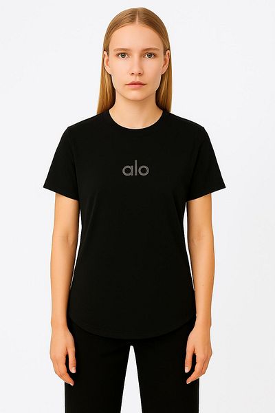 HAKKE T-Shirt with Cutout Printed under Sleeves and Skirt