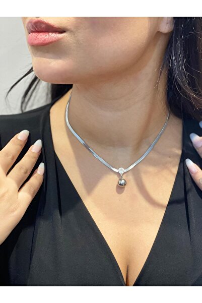 MAY AKSESUAR VE TAKI قلادة ياسي أكوندا الإيطالية ذات التفاصيل العلوية