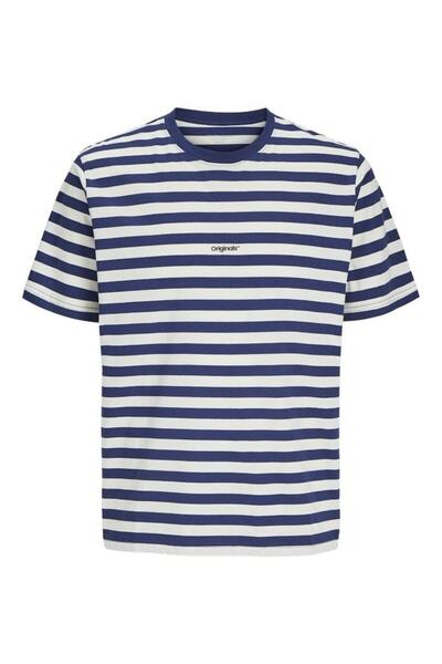 Jack & Jones Tricou Jorvesterbro Newton Stripe Ss Cn Albastru Bărbați tricou ...