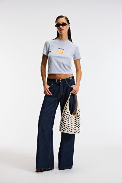 ETHIQUET تي شيرت ELVERA نسائي 100% قطن مريح ومطبوع بأكمام قصيرة ورقبة دائرية