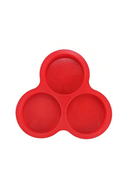 Choice قالب بيض من السيليكون الأحمر، مقلاة هوائية، مقلاة بيض قابلة لإعادة الا...