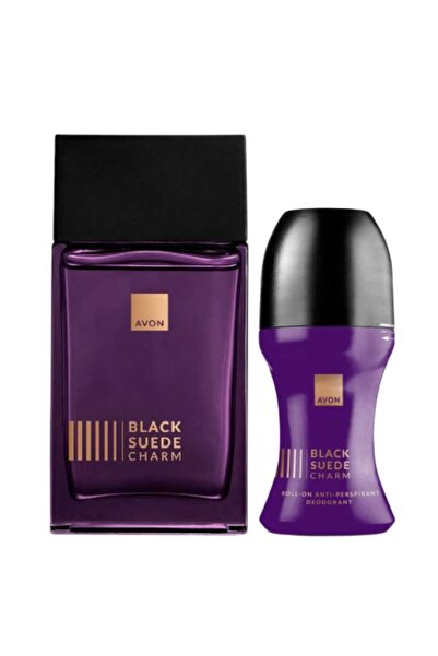 AVON Black Suede Charm Erkek Parfüm, Rollon Paketi