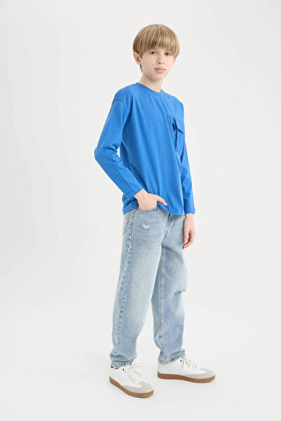 DeFacto Mavi Erkek Çocuk Jean Pantolon D7209A8/NM28