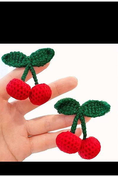 EMKSHOP 2-Pack Cherry Buckle Vintage Stylish Children's Cherry Buckles