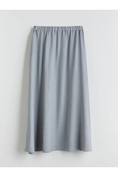 LC Waikiki LCW Vision Blue A-line Skirt with Elastic Waist