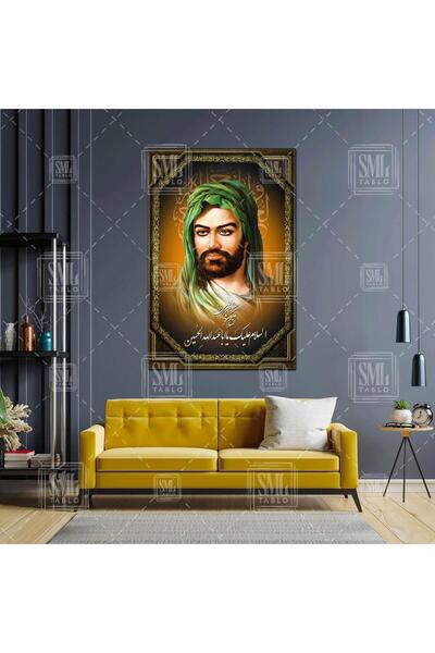 SML TABLO Hz Hüseyin Hz Ali Alevi Dekor Dikey Kanvas Tablo