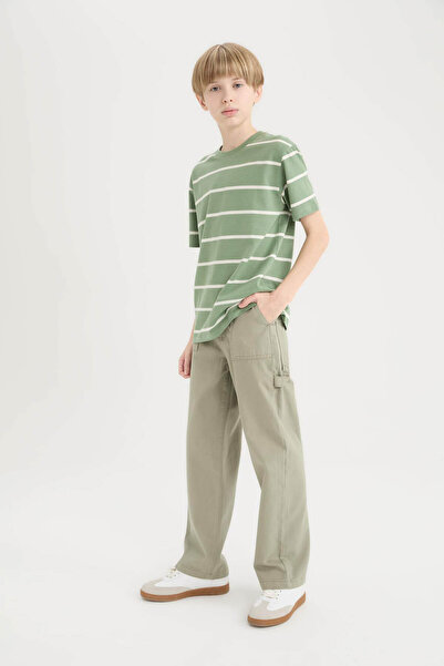 DeFacto Jungenhose aus Gabardine mit weitem Bein und Standardbein D7796A825SP