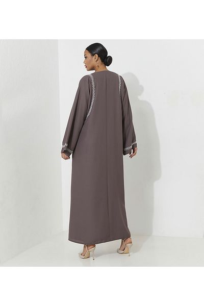Rosette Abaya Purple Pearl