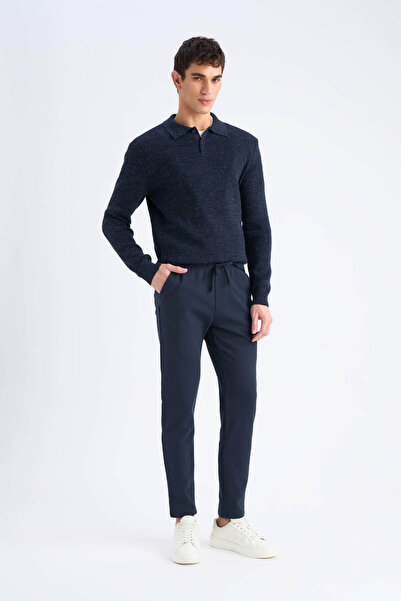 DeFacto Basic Jogger παντελόνι - ίσια μέση, τσέπες με κορδόνια, ίσιο πόδι C60...