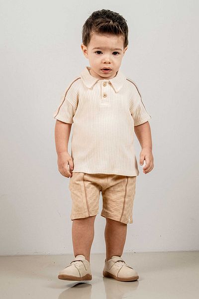 bombe Baby Kids Cotton Shorts 2-Piece Set Trend Fashion Bottom Top Set