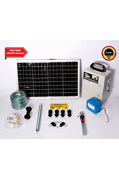 Uğur Mühendislik Mersin Elektrikli Çit (18A LiFePO Set-3) Domuz Ayı Kovucu 50...