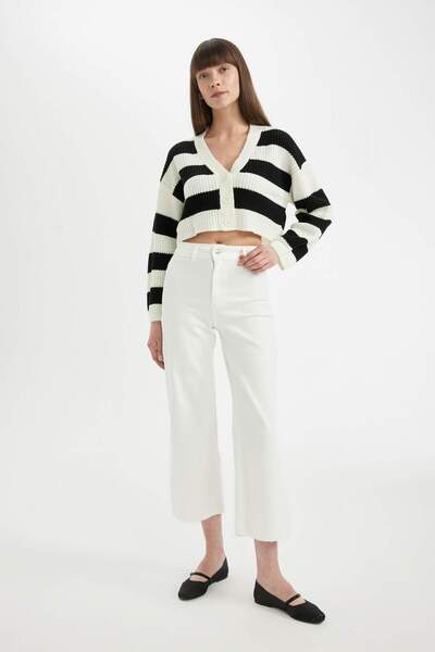 DeFacto Cardigan pentru femei Ecru Z8539AZ/ER105