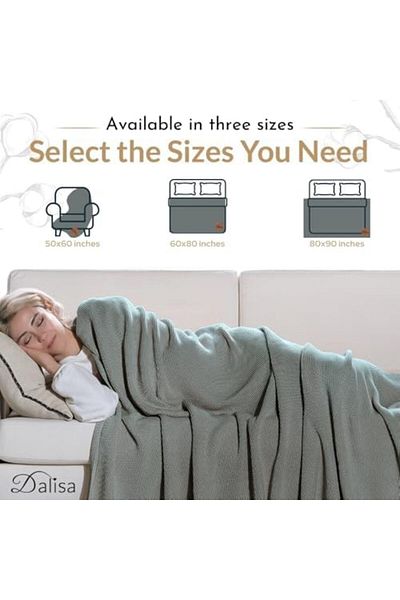 STOREMAX Ezg Organic Cotton Knitted Blanket – Gots Certified, with Lightweight, Breathable and Comfortable Structure