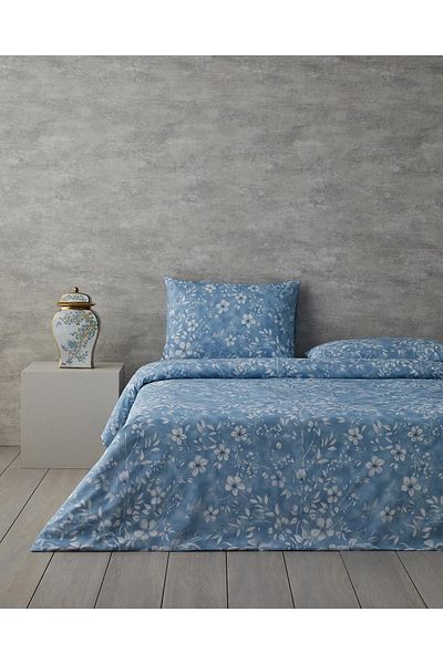 STOREMAX Ezg Home Ivy Flowers Single Duvet Cover Set Blue Ezsnshop 1065757
