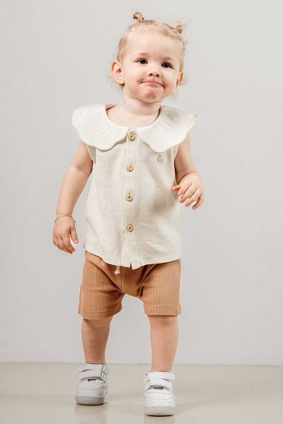 bombe Baby Kids Cotton Shorts Set of 2 First I'M Trend Fashion Bottom Top Set