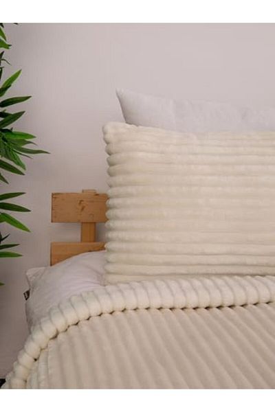 STOREMAX Ezg Linda 3 Piece Double Blanket Set - Ecru Ezsnshop 1065757