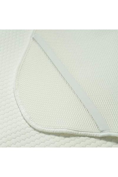 STOREMAX Ezg Y-74B Anti-Sweat Bamboo Mattress Pad Produced with Alptex 3D Fabric Technology, White,