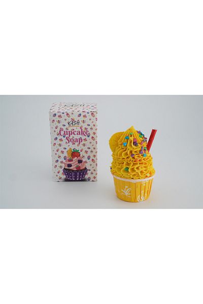 KASH Stylish Handmade Lemon Cupcake Soap |   Natural, Skin-Friendly and Realistic Design