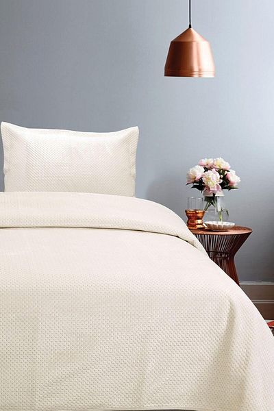 STOREMAX Ezg Single Bedspread Set - Cream Ezsnshop 1065757
