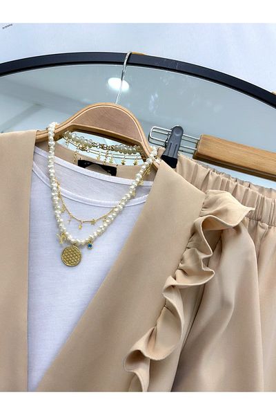YEDİLALE NİLÜFER RUFFLED CLASSIC ΣΕΤ ΔΙΠΛΟ [εξαιρουμένου του εσωτερικού, του σάλιου]